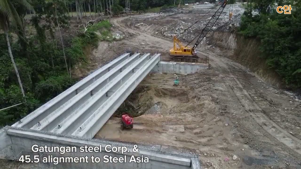 Gatungan steel Corp. & 45.5 alignment to Steel Asian industrial. Bunawan Davao City.