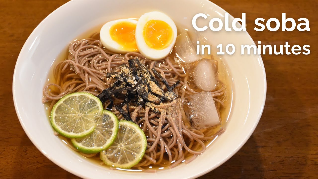 Cold soba (buckwheat noodles) - easy basic recipe