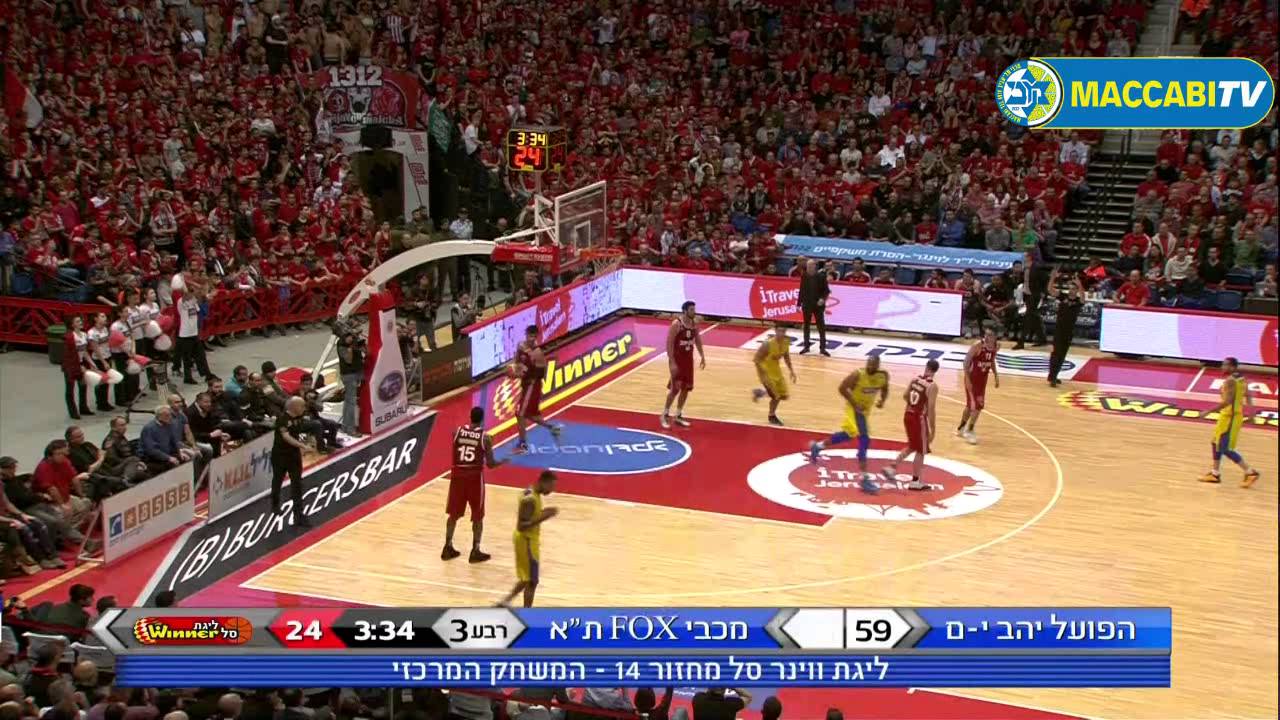 Highlights: Hapoel Jerusalem - Maccabi FOX Tel Aviv 94:85