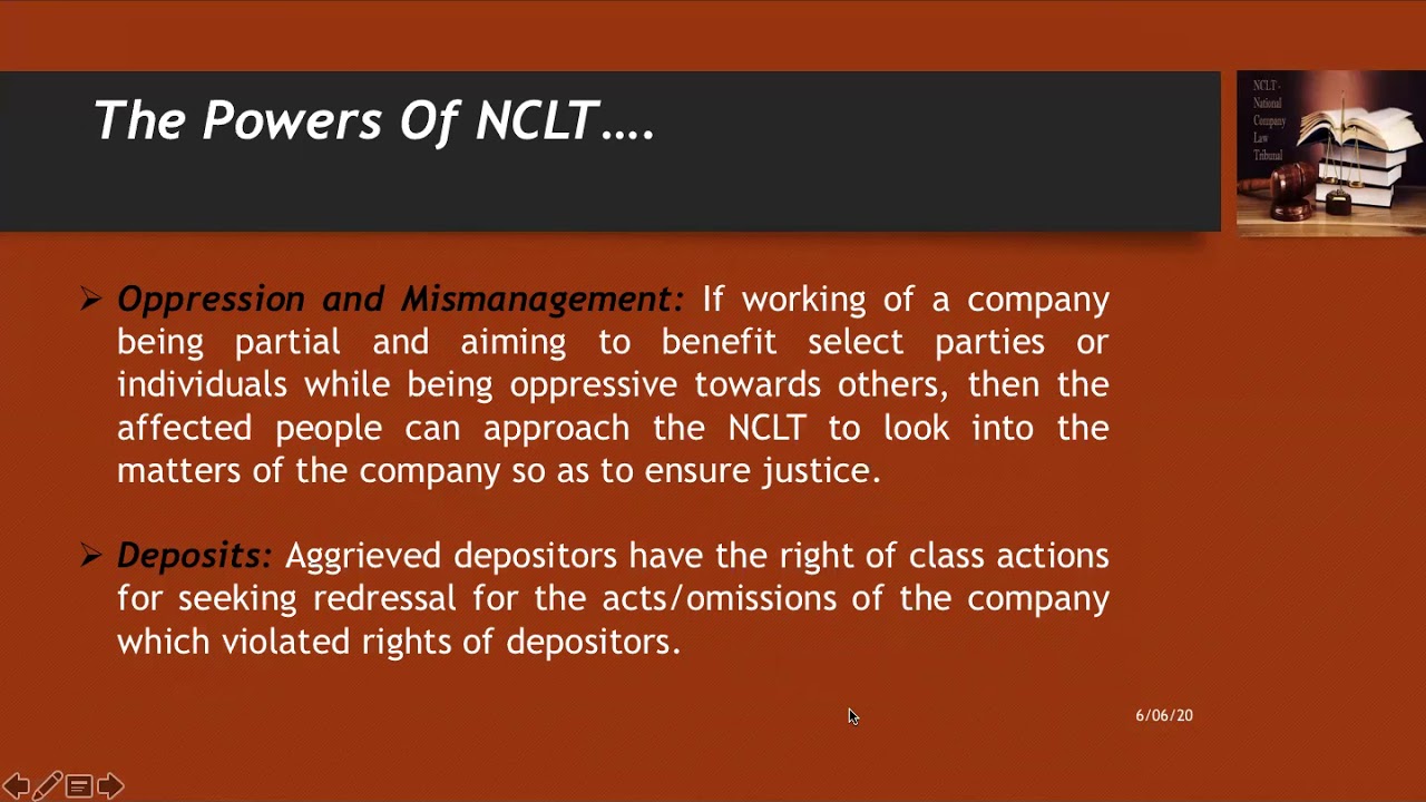 Introduction to NCLT and NCLAT| Part 2 | By CA Ratti Rani |