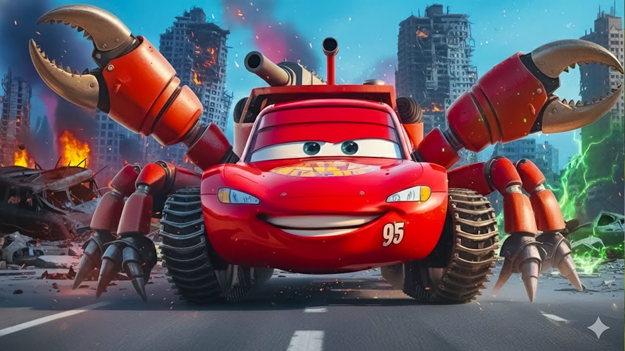 Crab Tank McQueen vs Superhero Cat — Explosive Rocket Finale [EP02]