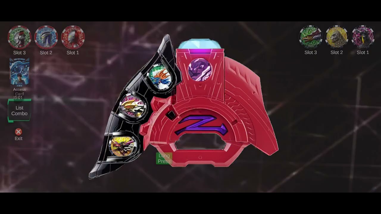 Metsuburos: ultra coin scan z, ultra z riser (kaburagi), dark z riser (kei), dark ring ( hebikura)