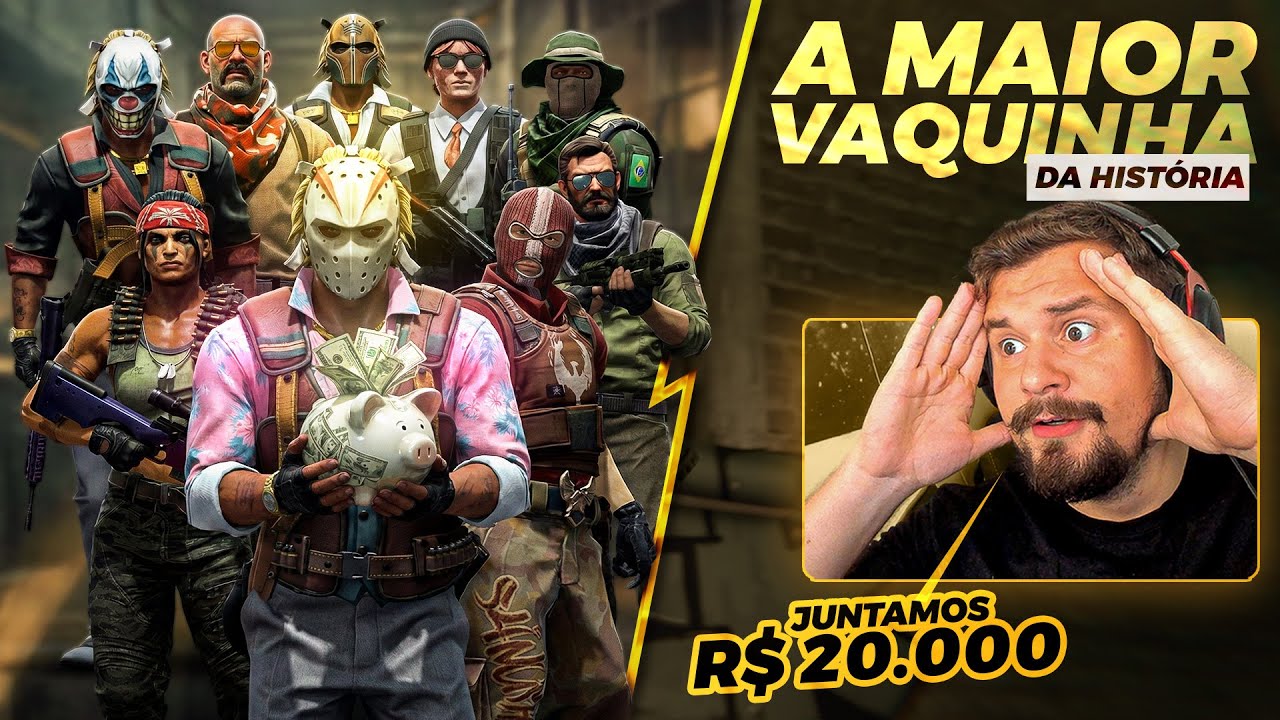 A MAIOR VAQUINHA da HISTÓRIA! R$20.000 COM OS INSCRITOS no CSGONET (2/2)