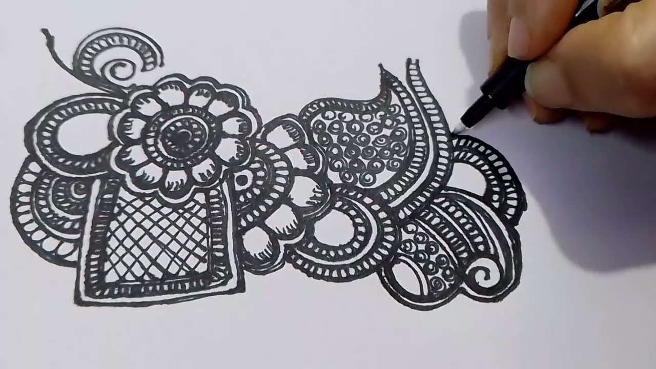 7 minutes simple arebic mehndi design 