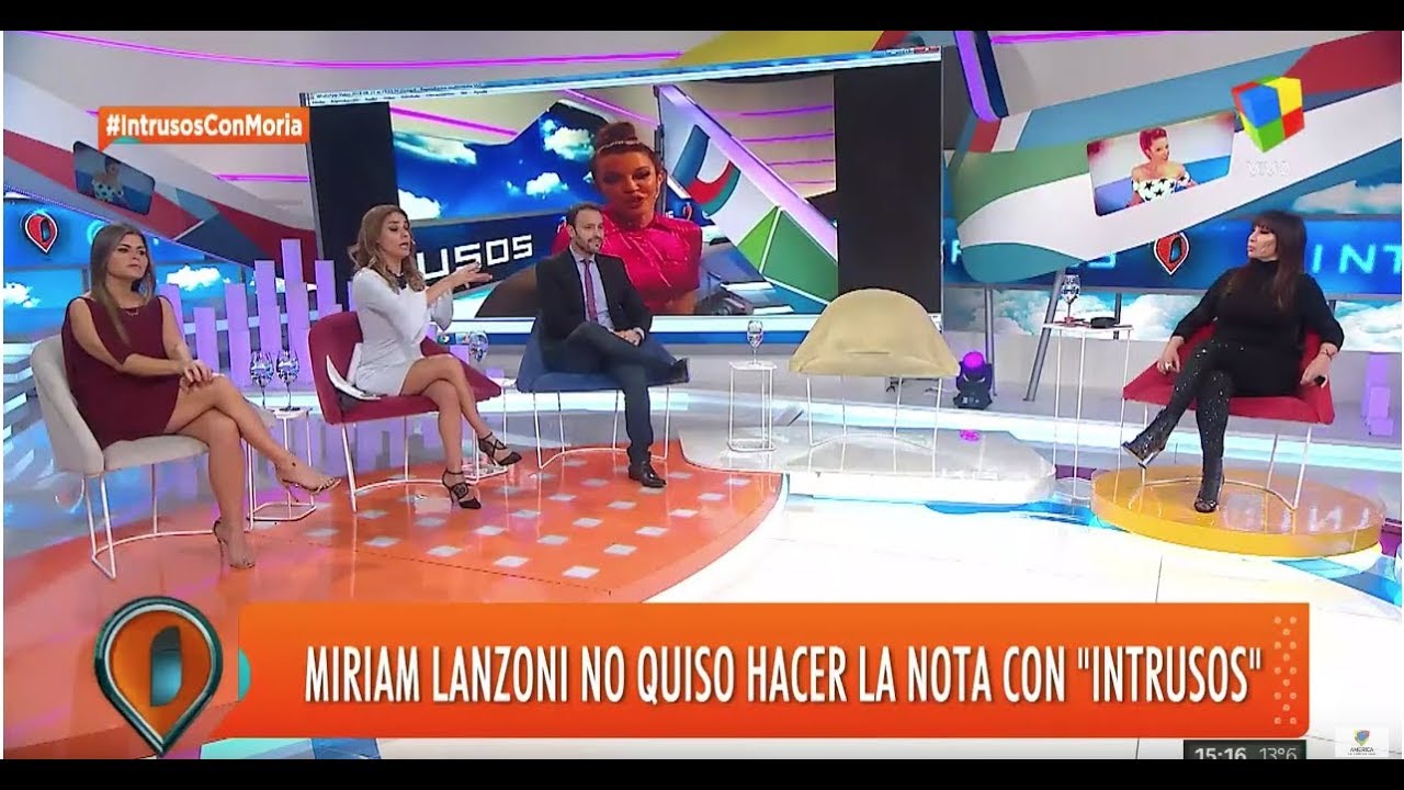 Miriam Lanzoni se enojó y se fue del piso de Intrusos