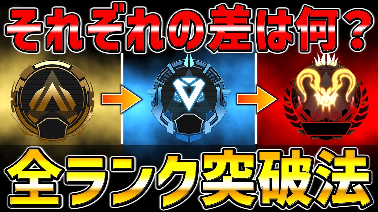 【決定版】各ランク帯の特徴＆アドバイスをプレデターが解説【APEX/エーペックス】