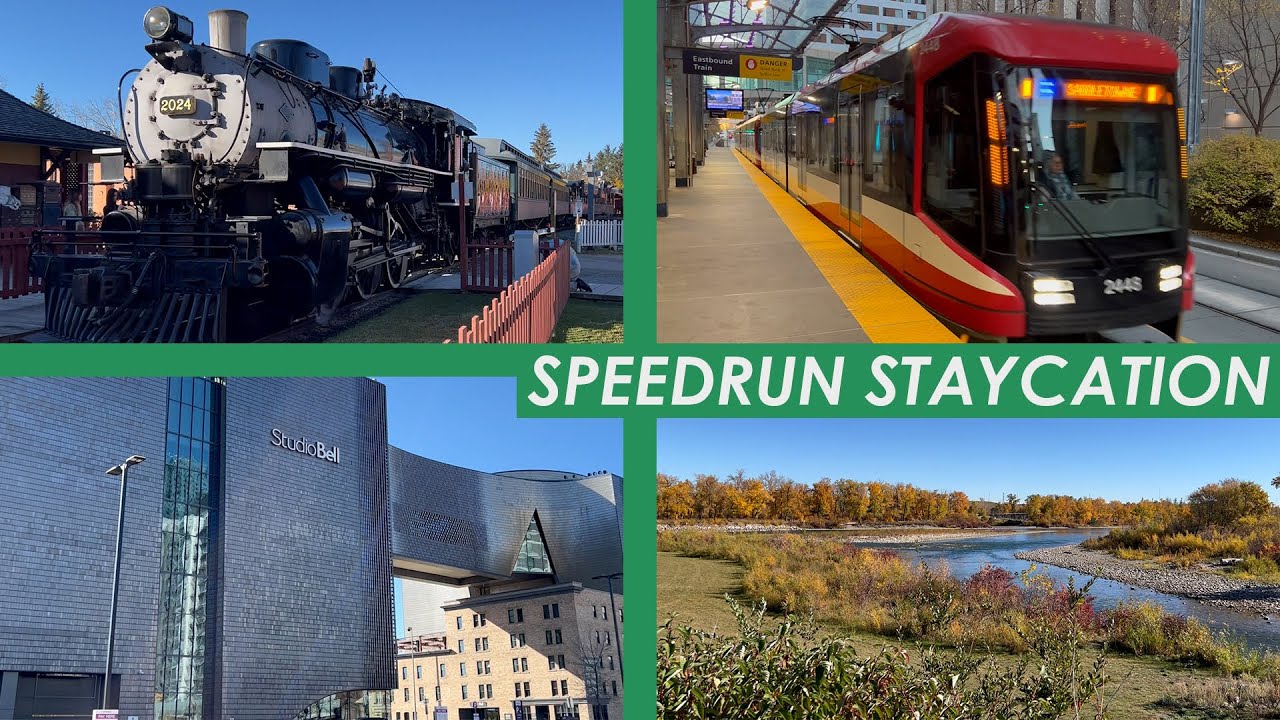 Speedrunning tourist attractions (one day in Calgary to see it all with no car)