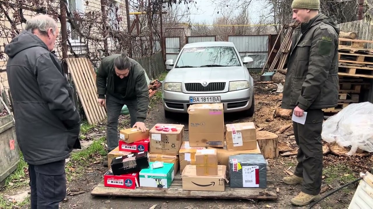 Aid delivery for units in 121 Brigade in the Kherson region. 