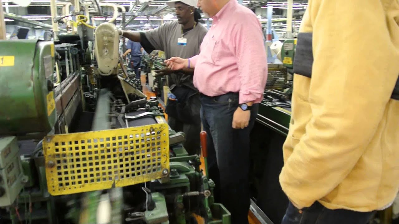 Behind the looms at Cone Mills