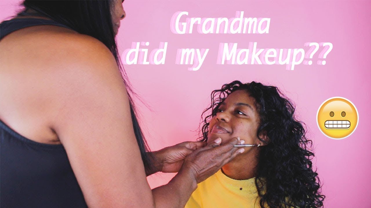 I LET MY GRANDMA DO MY MAKEUP || send help