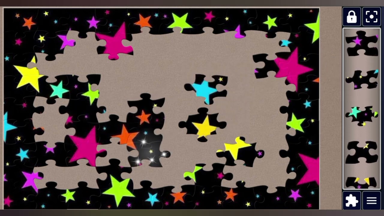 Colorful Glowing Stars Background 🌈🌟✨🧩 Vibrant jigsaw puzzle 🧩//@jigsawpuzzle45 