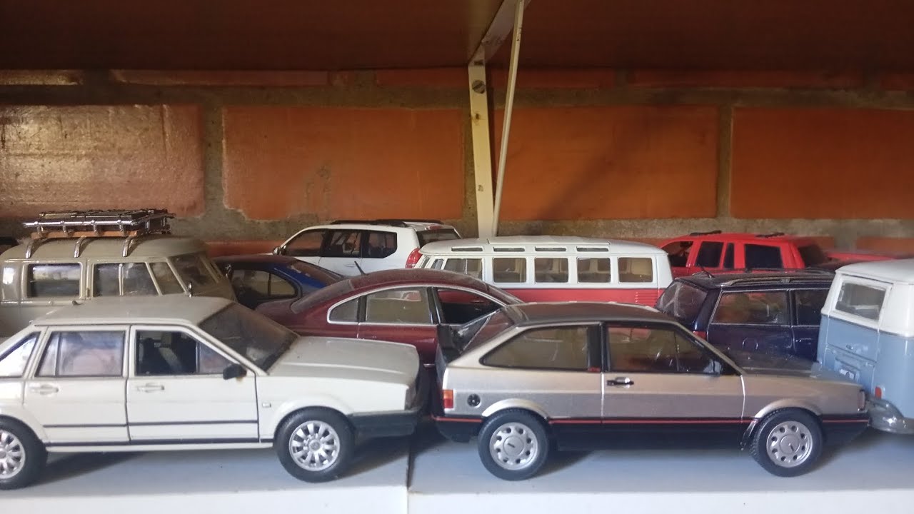 Nova miniatura da garagem Gol GTS 1/24 e Santana welly 1/24