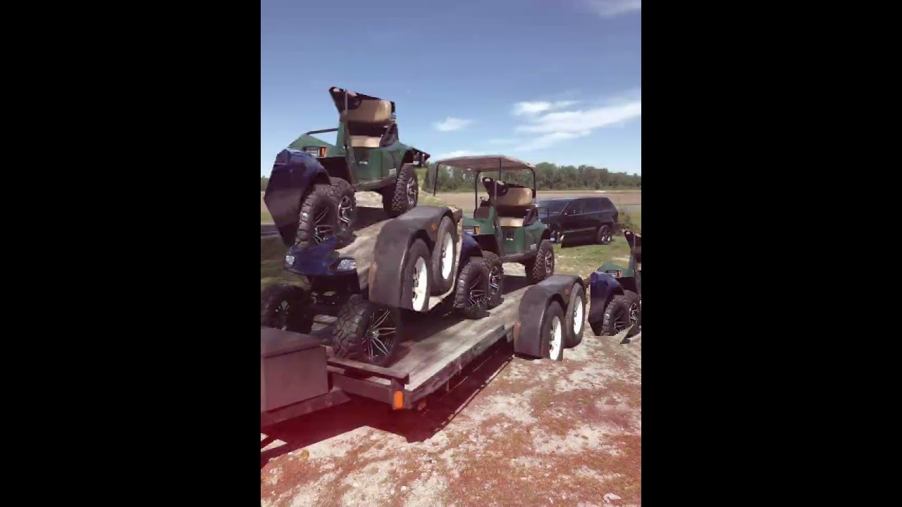 My golf cart builds over the years!! #ezgo #Alltrax #jakeslongarmliftkit            #steeleng