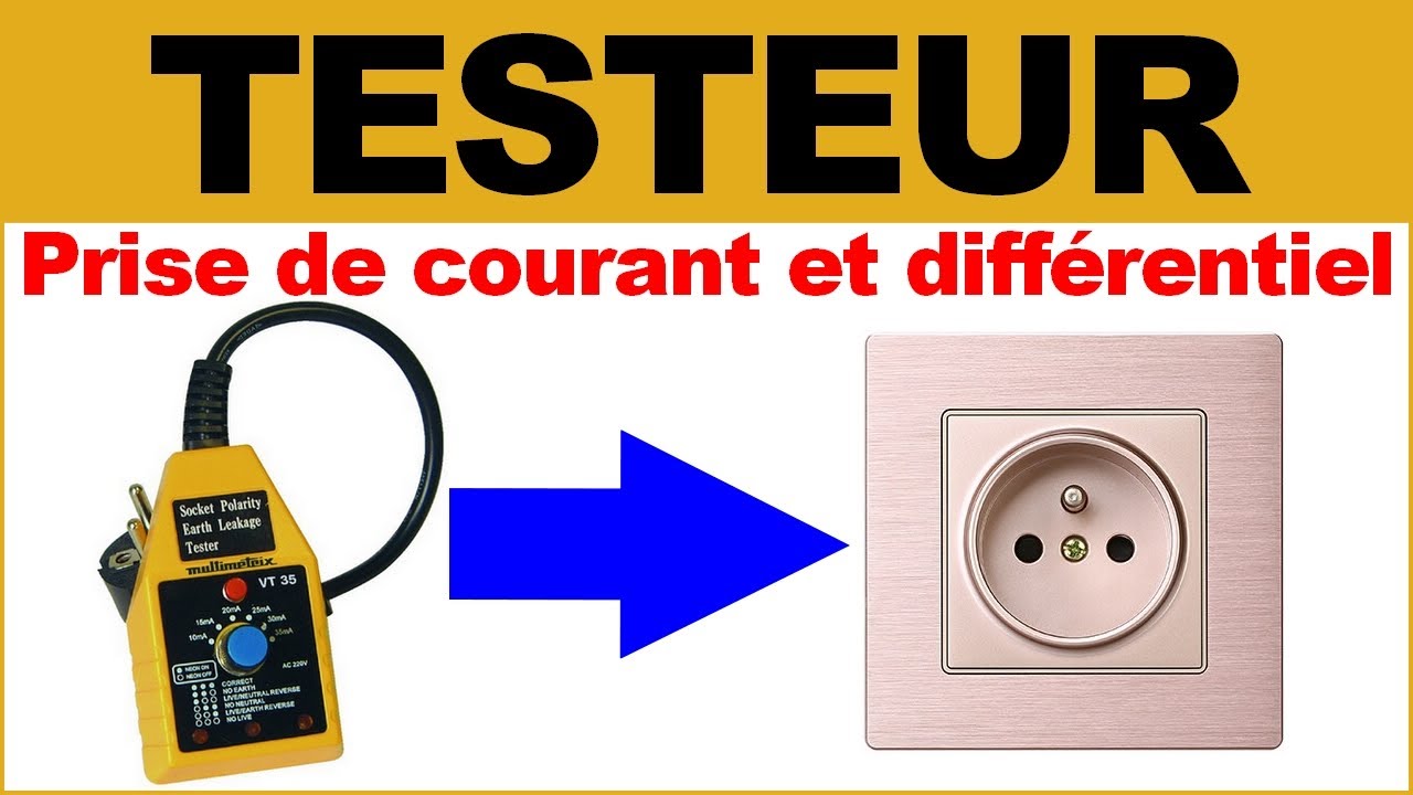 Comment tester un disjoncteur différentiel et une prise de courant MULTIMETRIX VT35 TESTER