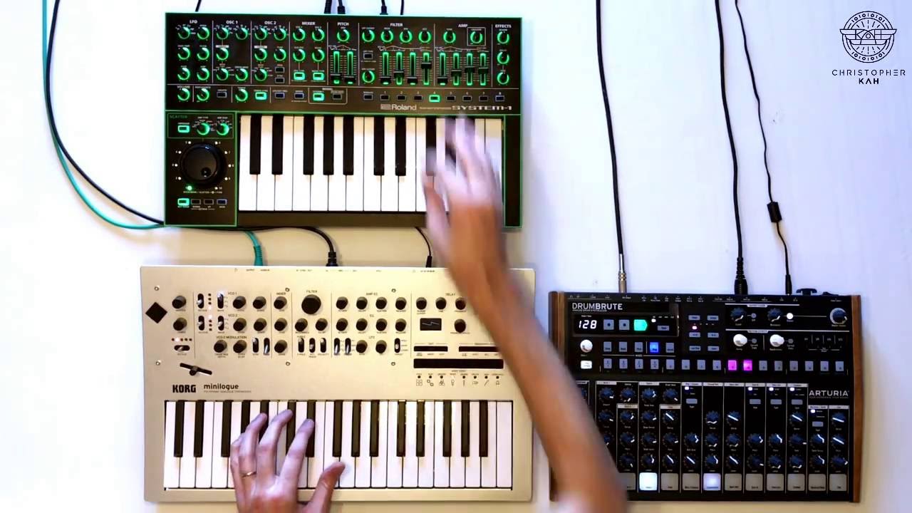 Christopher Kah - Session VI with Arturia Drumbrute - Minilogue - System1