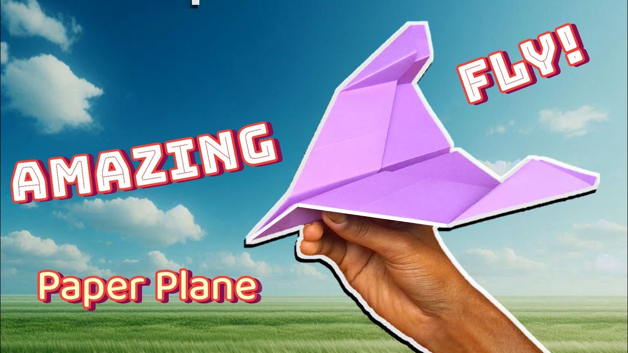 Superb Flying! with DELTA WING Paper Plane Easy to Make