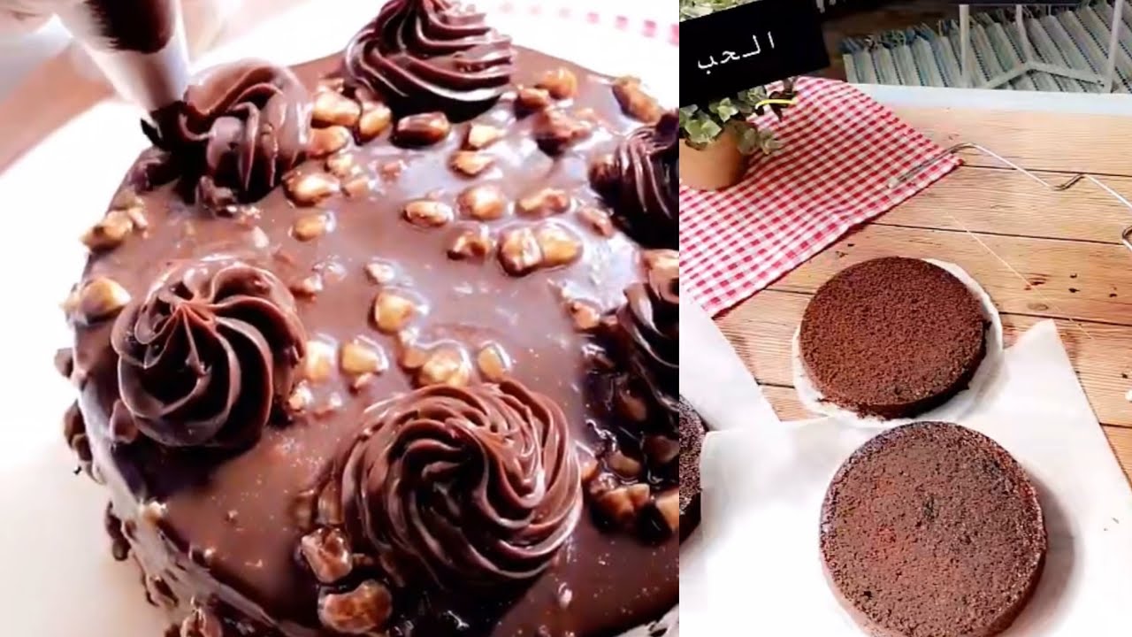كيكة الفيروروشية 🍰 طريقة الكيكة المبروكه من سناب دورات الكيك 💖