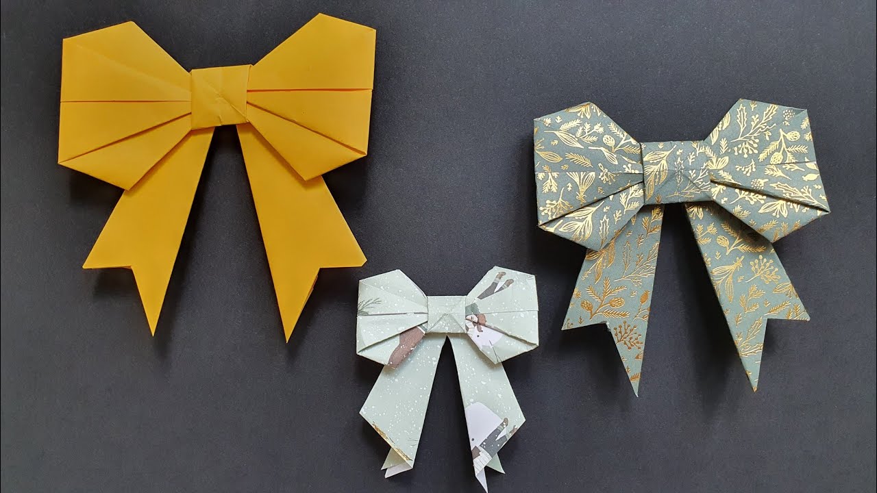 Noeud en origami: personnaliser vos cadeaux