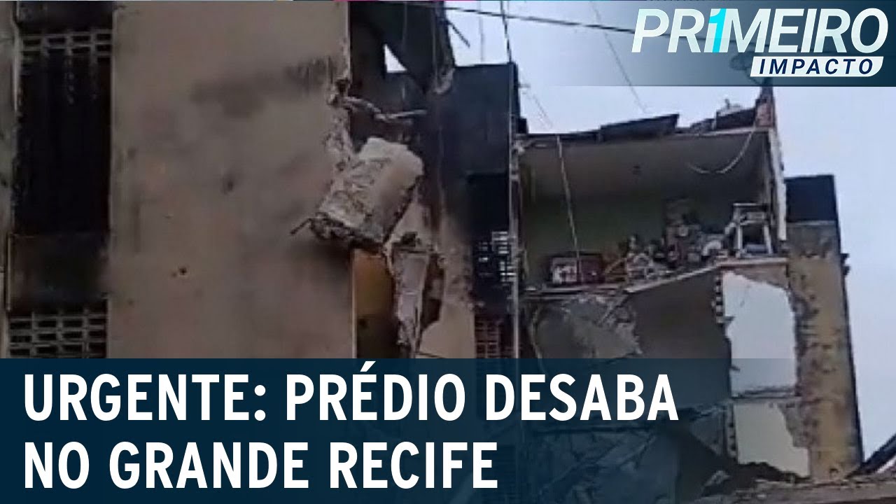 PE: Prédio desaba na região metropolitana de Recife | Primeiro Impacto (07/07/23)