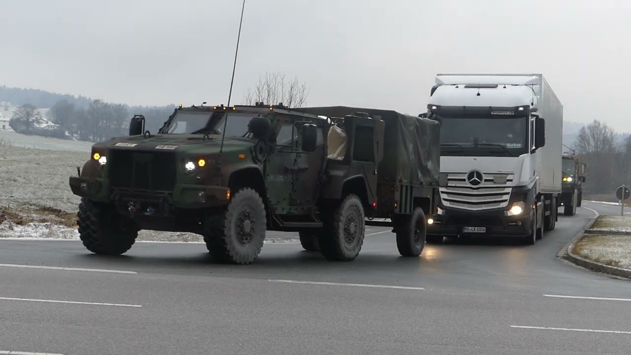 Verlegung 1st Squadron 2d CR War Eagles nach Hohenfels für Übung Dragoon Ready 2023, 19.01.2023