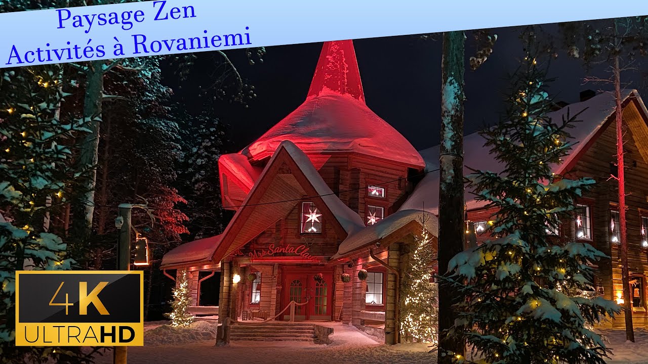 Rovaniemi, village père Noël et ses activités, snowman World, balade en traineau de renne, motoneige