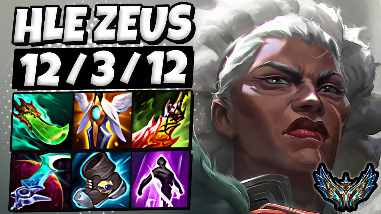 HLE Zeus Ambessa vs Gragas [ TOP ] Korea Challenger Patch 25.14