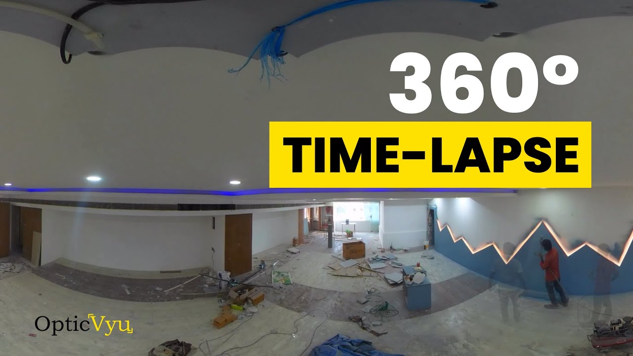 360&deg; Long-Term Time-Lapse Progress Monitoring - OpticVyu Office