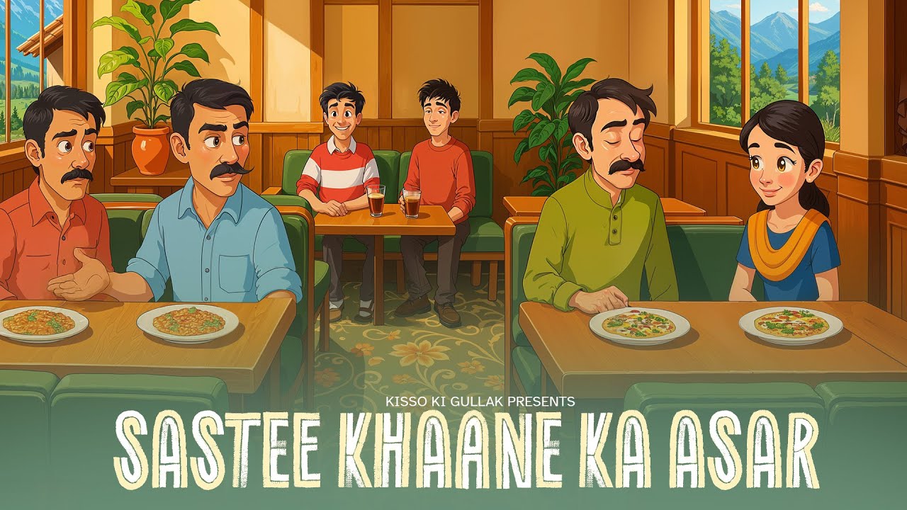 सस्ती खाने का असर |  Sastee khaane ka asar hindi Anime kahaniya moral stories