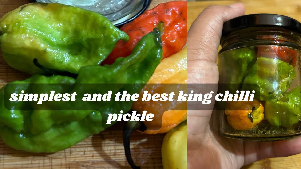 How to make simplest and the best king chilli pickle
