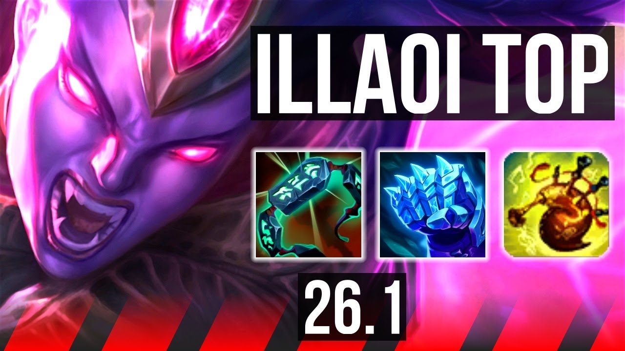 ILLAOI vs MORDEKAISER (TOP) | 9k gold comeback, 61K damage | KR Grandmaster | 26.1