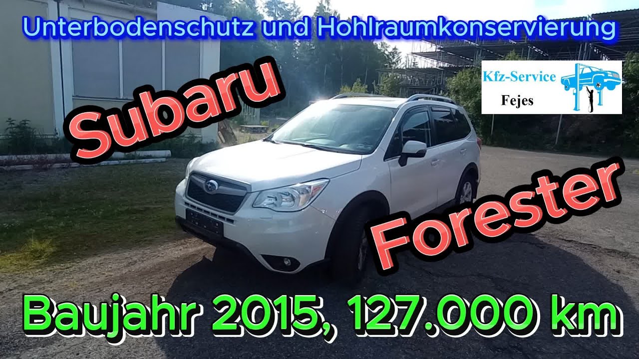 Subaru Forester von einem lieben Freund bekommt Unterbodenschutz