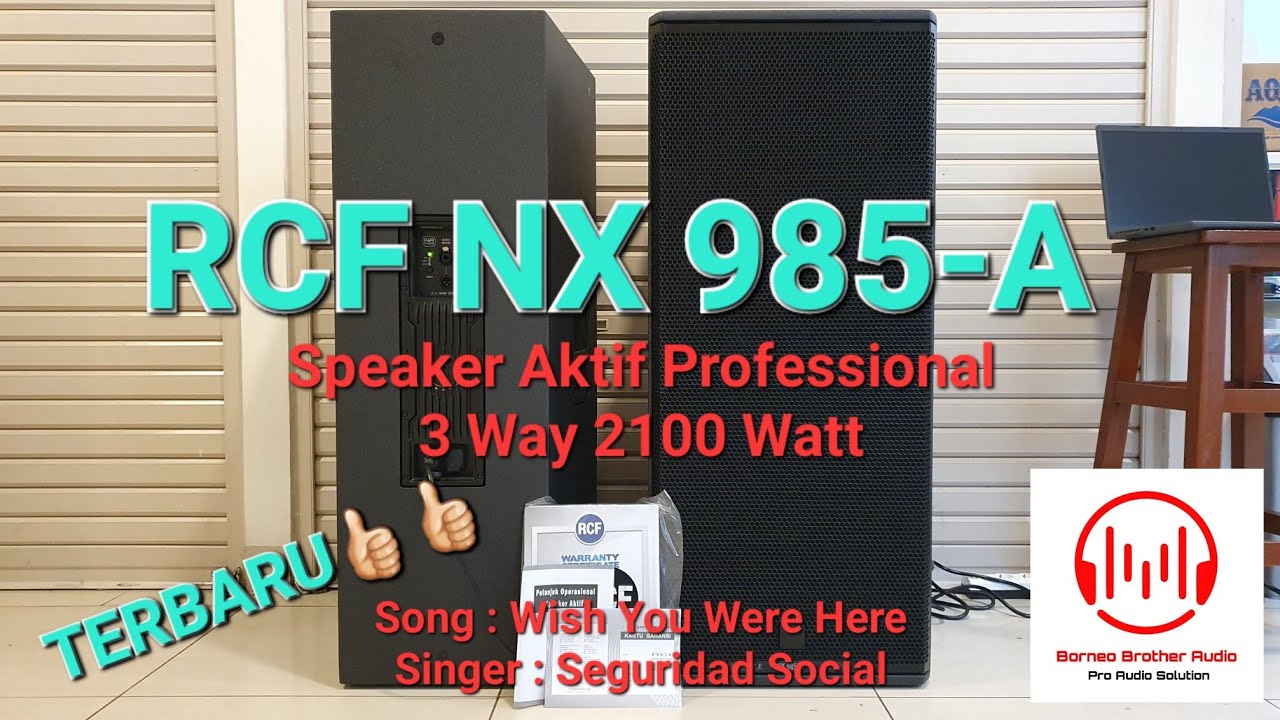 RCF NX 985-A, Speaker Aktif Professional 3 Way 2100Watt Terbaru dari RCF Italy #rcfaudio #nx985a