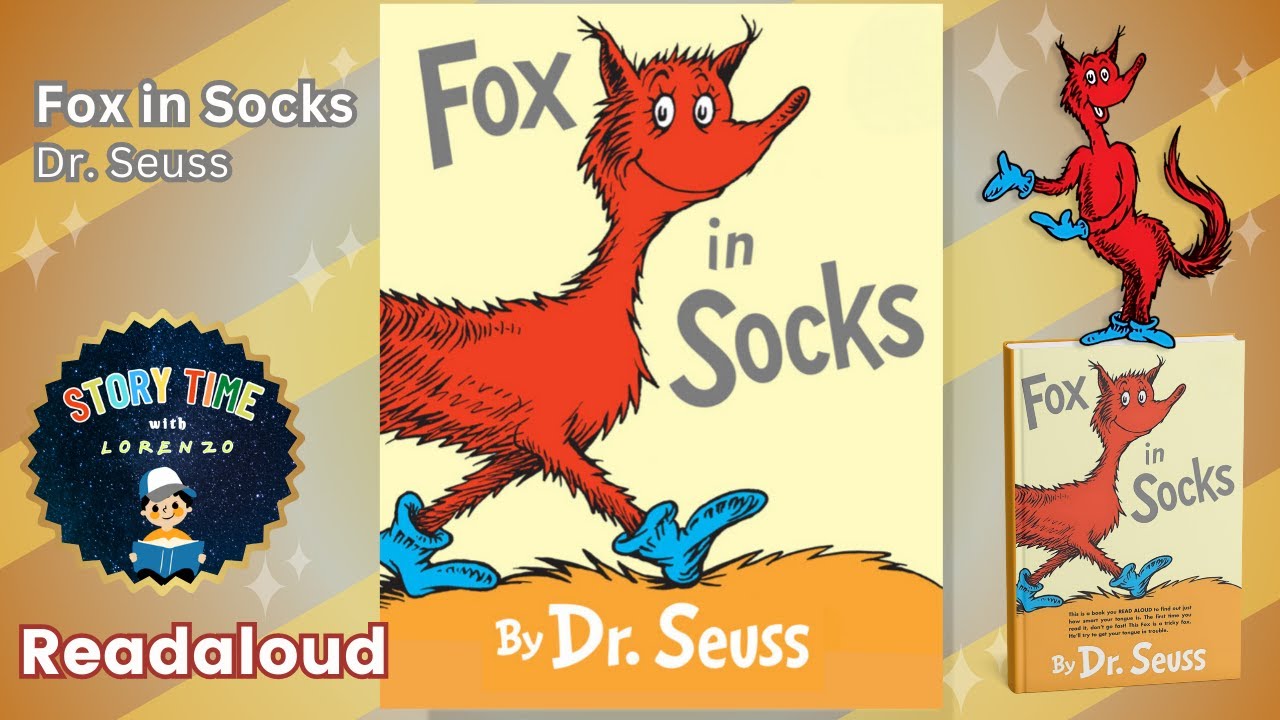 DR. SUESS FOX IN SOCKS READ ALOUD FOR KIDS (Book 3) Tricky Tongue Twisters! (Animated)