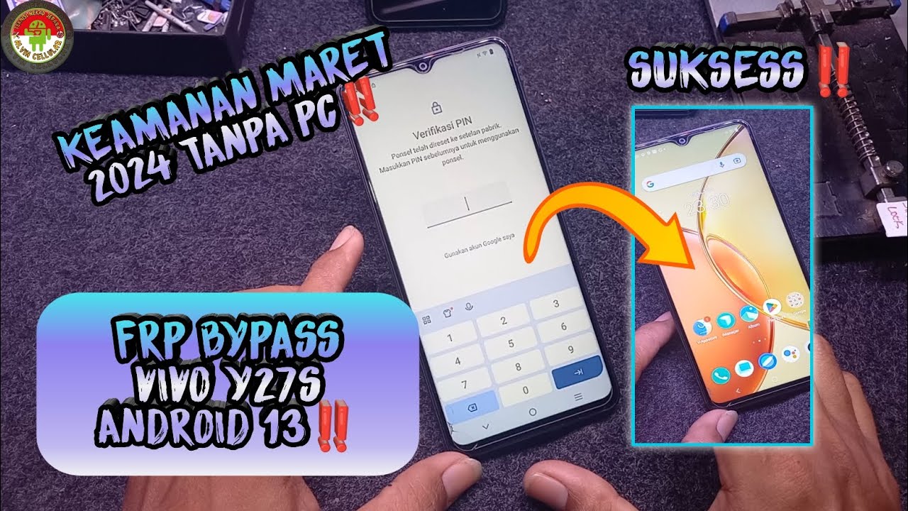 FRP BYPASS VIVO Y27S, KEAMANAN MARET 2024 ANDROID 13 TANPA PC‼️
