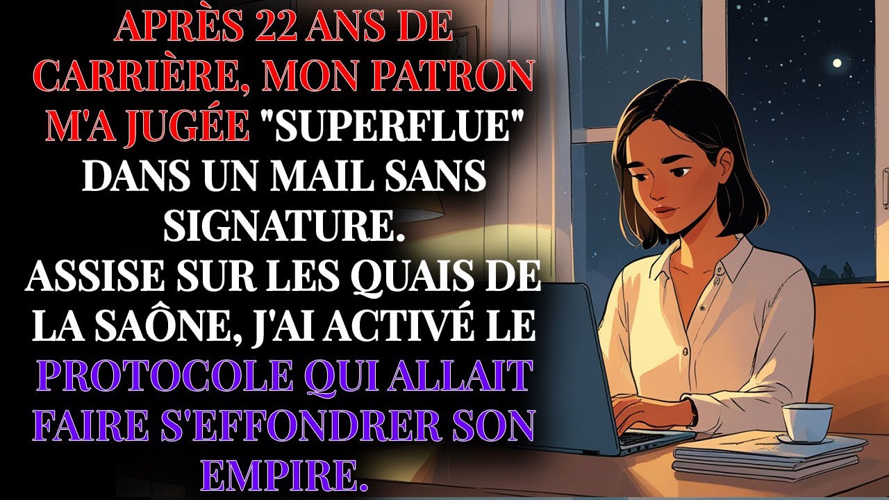 Mon patron m'a jugée SUPERFLUE — il va bientôt supplier mon retour.