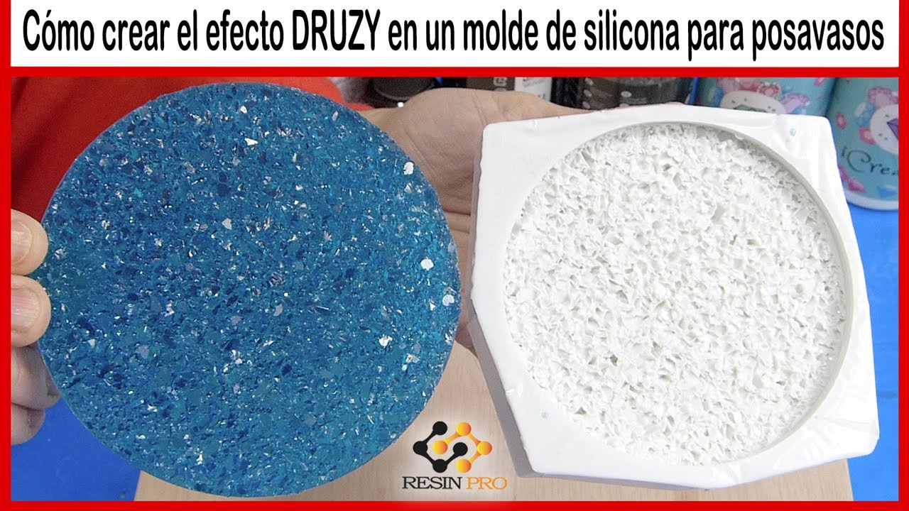Cómo crear el efecto DRUZY en un molde de silicona para posavasos