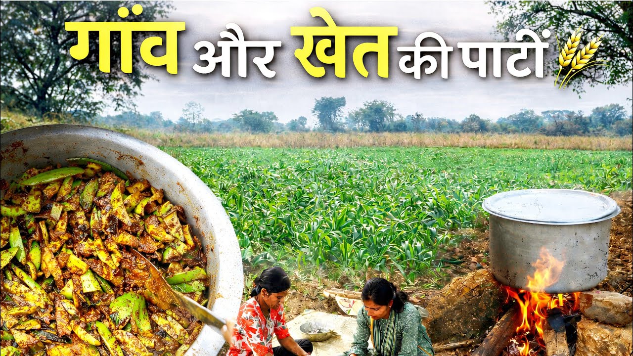 गाँव की सुबह ☘️ | और खेत की पार्टी 