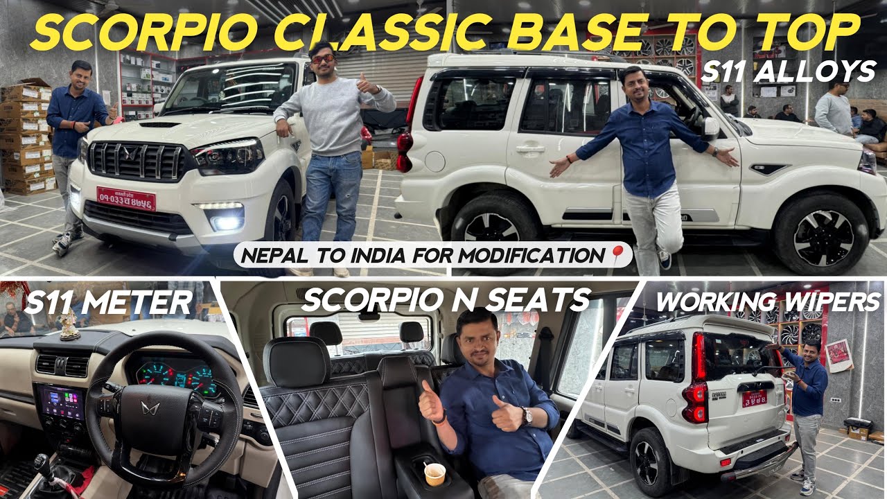 SCORPIO CLASSIC S FROM NEPAL🇳🇵MODIFIED TO S11 ✅ SCORPIO N SEATS INSTALLED ✅ WIPER & DEFOGGER ✅
