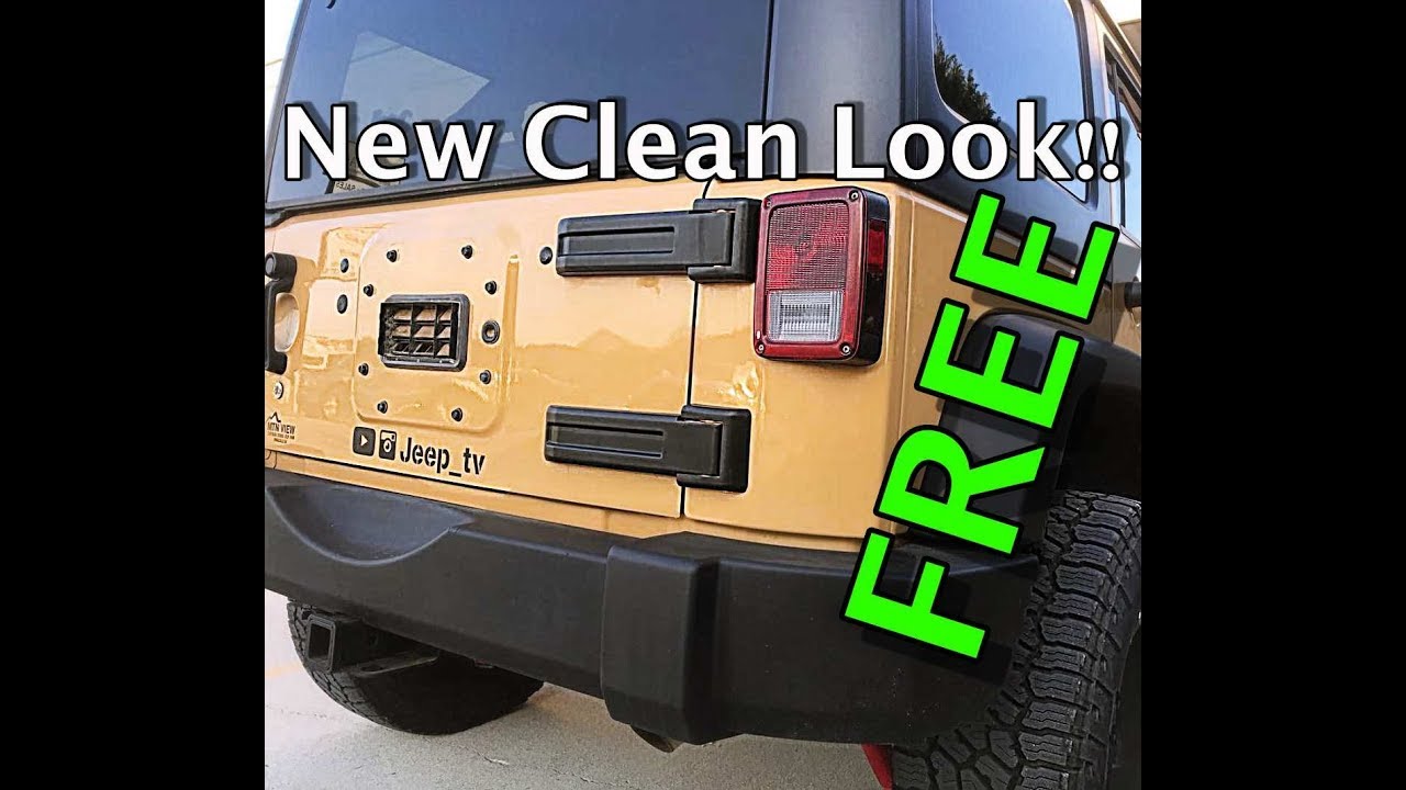 Jeep JK Spare Tire Carrier Removal | Decal Install | Jeep Updates