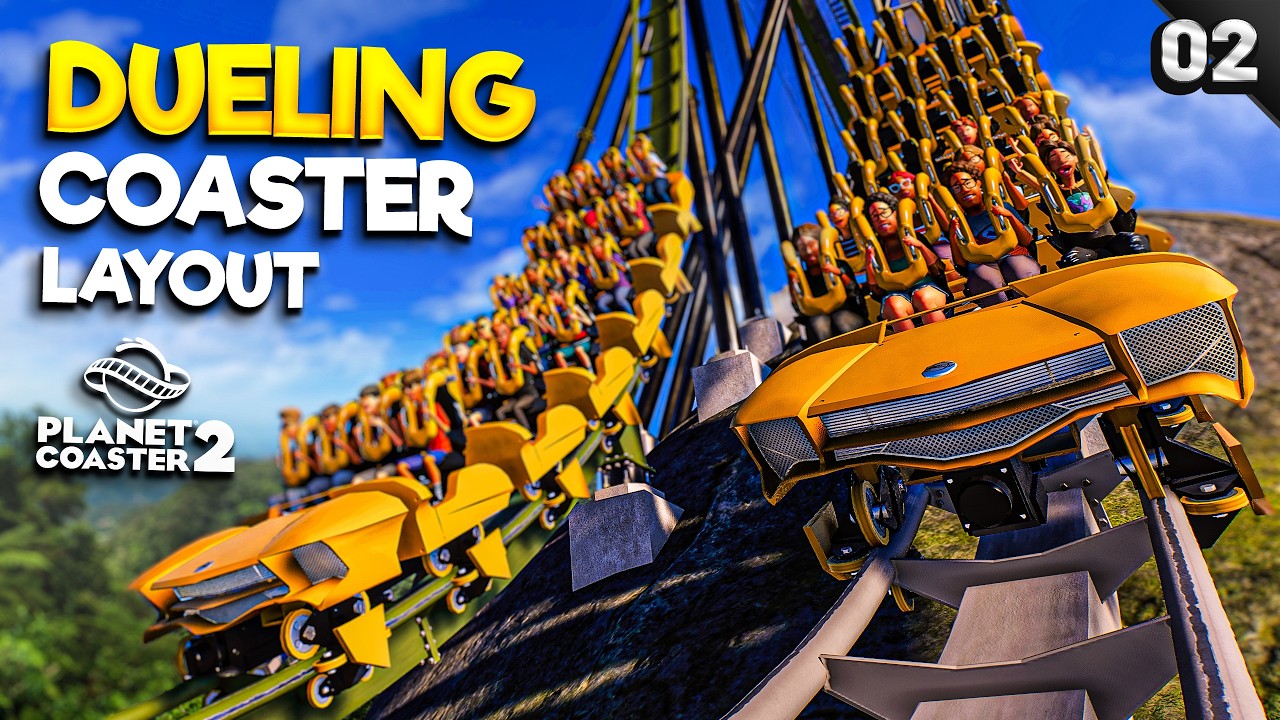 Buiding The Layout For My Dueling Coaster! - Adventure Academy (#2)