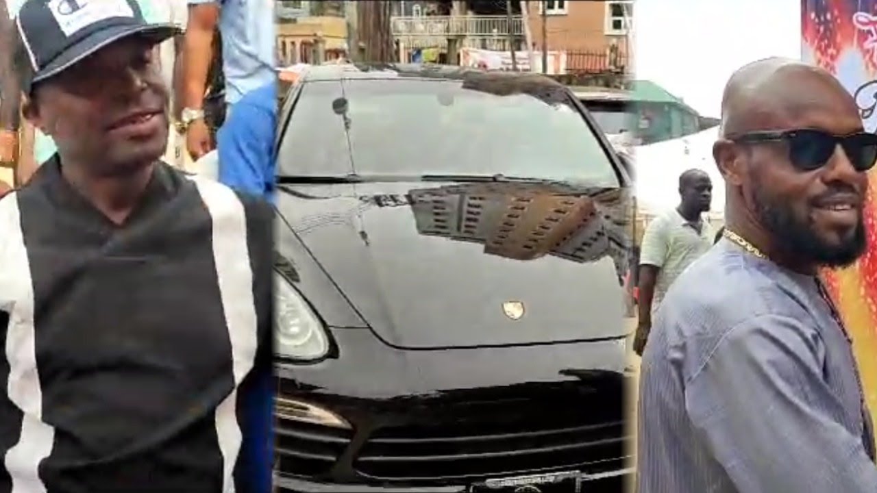 SEE D ARRIVAL FUJI STAR SULE ADIO ATAWEWE WITH N41 MILLION PORSCHE SPORTS CAR@ALH.ADEKUNLE SEGO BDAY
