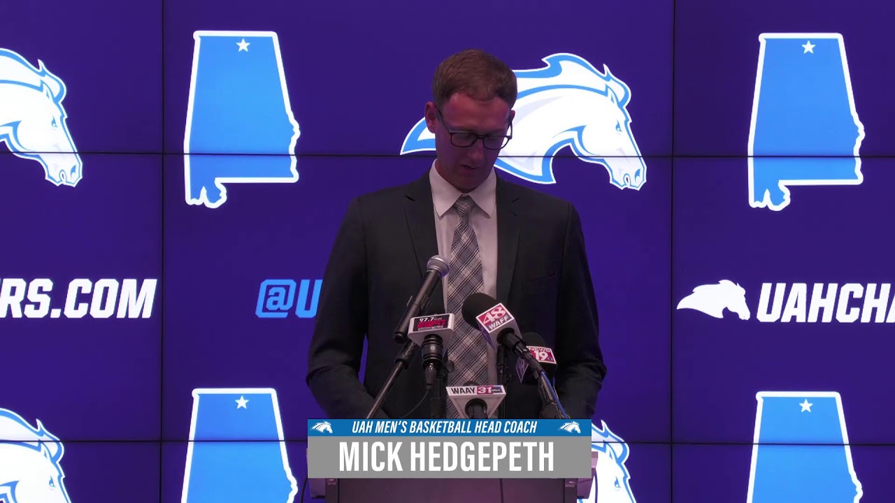Introductory Press Conference for UAH Basketball Coaches Allen Sharpe and Mick Hedgepeth