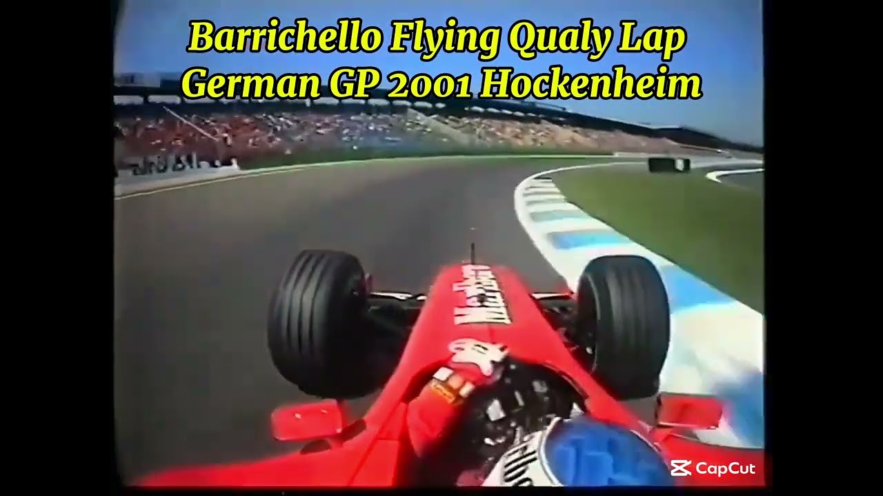 Rubens Barrichello Flying Qualifying Lap | German GP 2001 Hockenheim