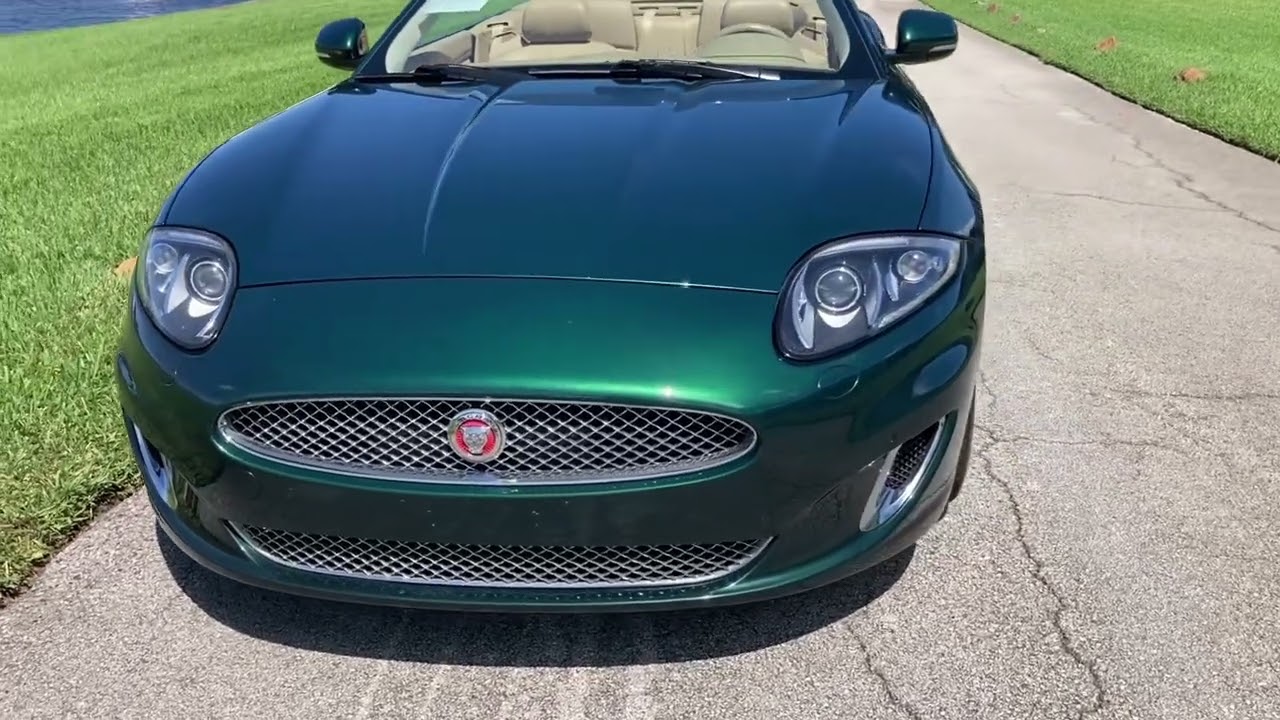 2015 Jaguar XK Convertible Walkaround Video + convertible top operation