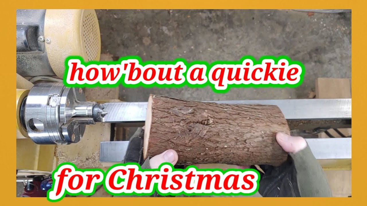 wood turning a multi axis Christmas tree