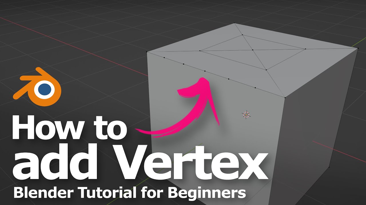 Как добавить вершину на ребро и грань в Blender, урок для начинающих