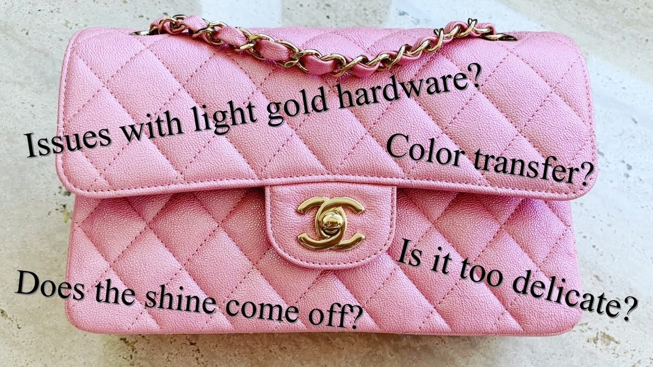 CHANEL SMALL FLAP IN IRIDESCENT PINK | One year review