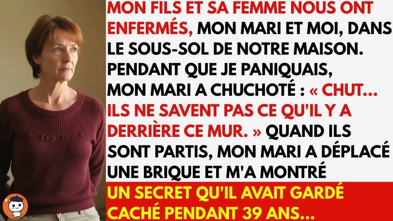 Notre fils nous a enfermés au sous-sol… puis mon mari a murmuré ： « Chut… J’ai un secret… »