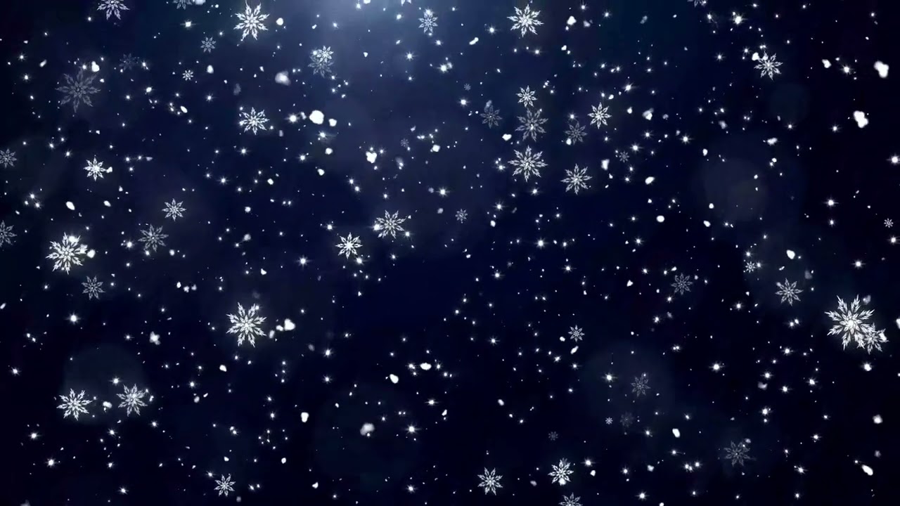 1 hour- 4K HD Snow Flakes