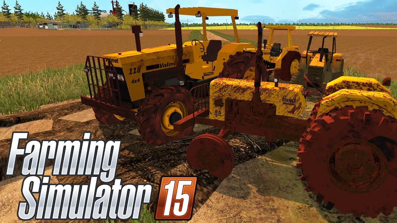 Tratores Valmet Passando no Atoleiro | Farming Simulator 2015 | PT-BR |
